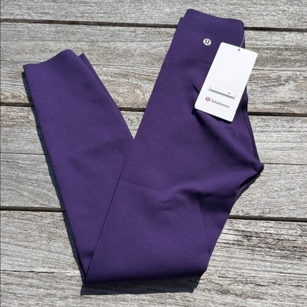 Lululemon Glow Up Super-High-Rise Tight 25" dark court purple size 0 NWT